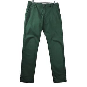 Mavi Jeans Johnny Slim Leg Chino Pants Men’s 33x32 Light Green Twill Stretch